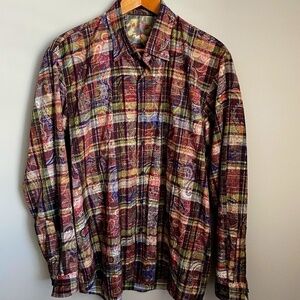 DAGR Men's Long Sleeve Plaid Button Down Shirt Size 16.5 | 42